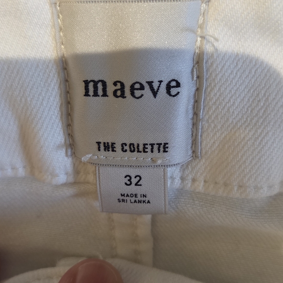 Maeve The Colette, Sz 32, Cream With cute Embroidery, NWT - Picture 3 of 4